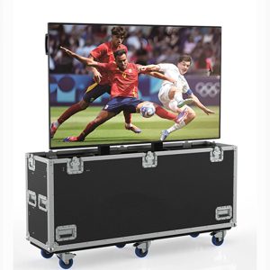 Motorized mobile TV lift model TO-2480, electric pop-up TV lift mechanism for hidden installation