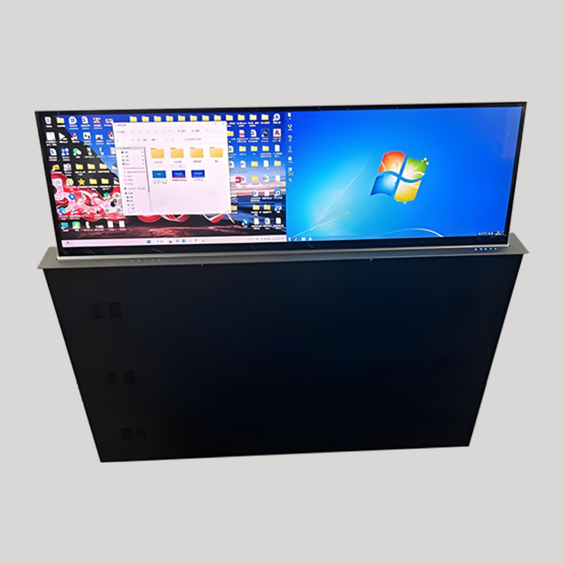 TianLift motorized LCD TV lift model SK-2238, hidden pop up monitor lift for conference room and school classroom