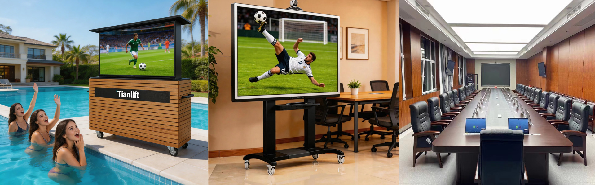 Motorized TV Lift, Monitor Lift, and Desk Lift products for office, home, and commercial use | MonitorLifts.co