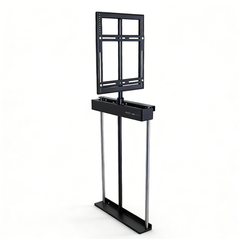 TianLift Motorized TV lift stand with swivel mount, electric height adjustable rotating TV bracket, hidden under cabinet TV lifting mechanism