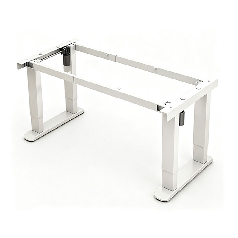 dual motor 4 legs electric desk frame with telescopic cross beam