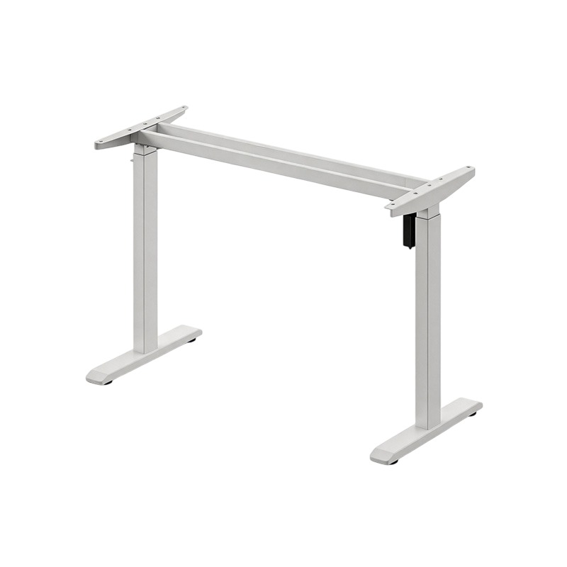 single motor 2 leg electric standing desk frame fixed cross beam