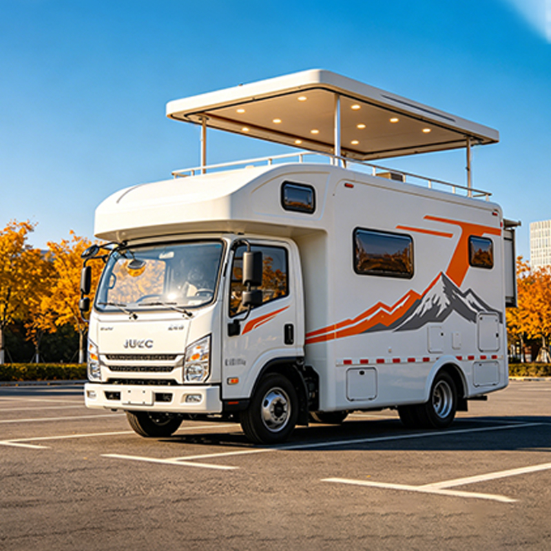 TianLift 3-stage round tube waterproof electric lifting column light truck RV rooftop terrace, vertical telescopic support pillar for caravan pop-up roof, swimming pool retractable awning frame