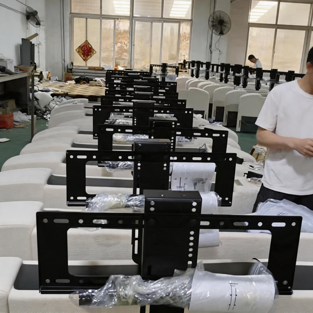 TianLift Mass Production of Concealed Electric TV Lift Brackets, Factory Workshop Metal Retractable TV Mount OEM Wholesale