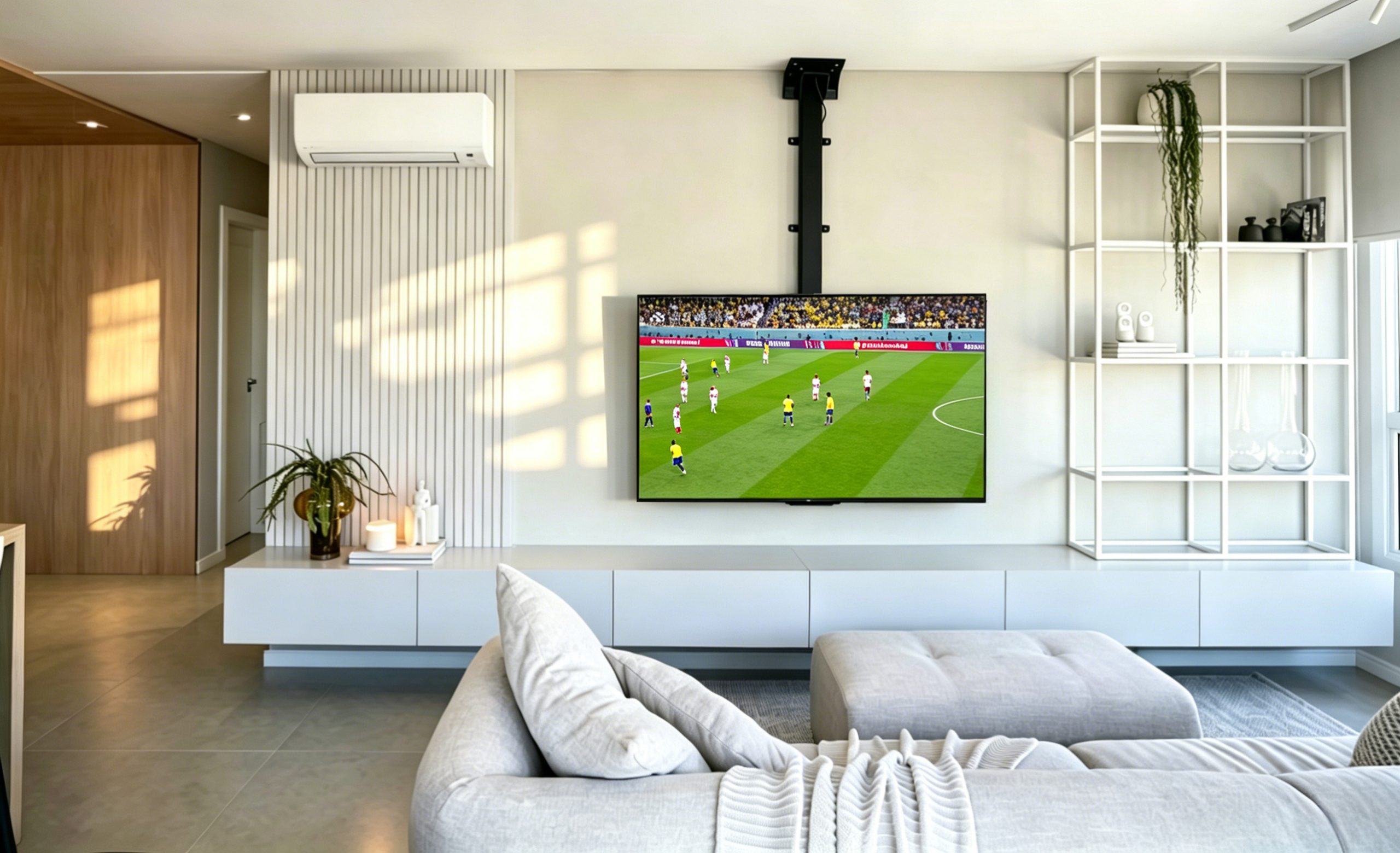 Tianlift Motorized ceiling TV lift bracket, electric vertical retractable TV mounting stand for living room hidden TV installation